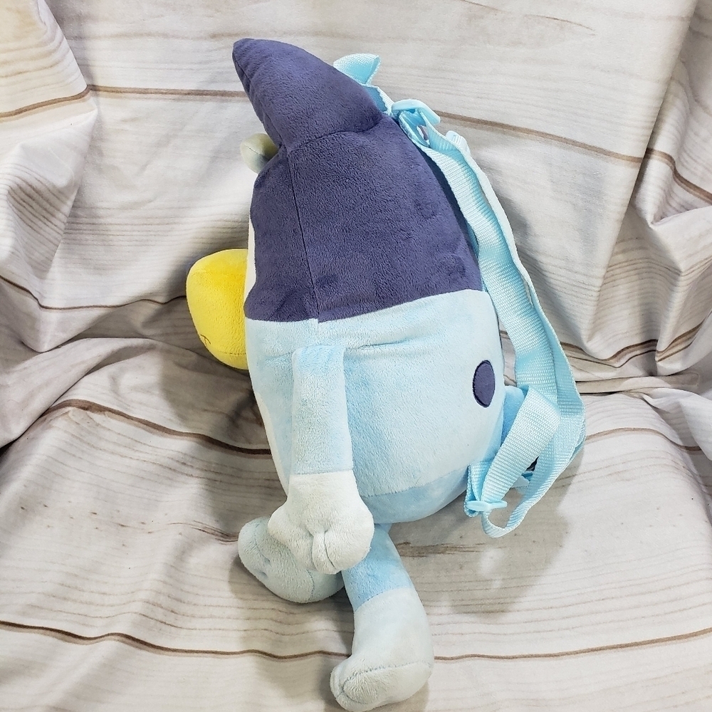 Bluey Plush Backpack Embroidered Adjustable 17 Inch 2023 - Picture 3 of 10